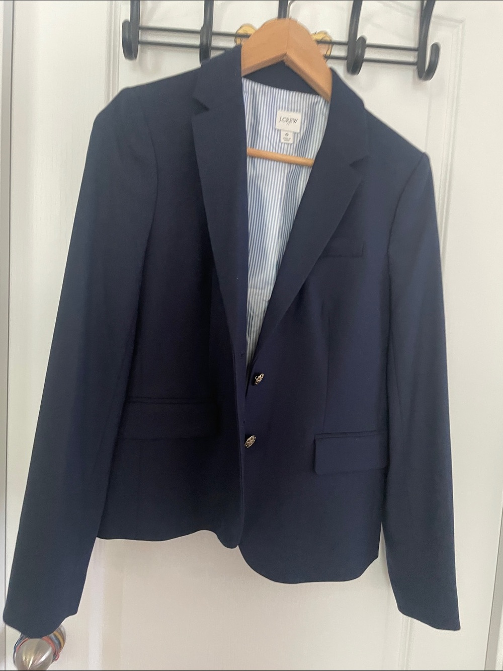 J. Crew Navy Blue Two-Button Blazer